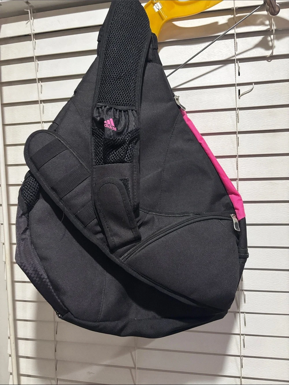 adidas Pink and Black Load Spring Sling Backpack for Women - Picture 5 of 9